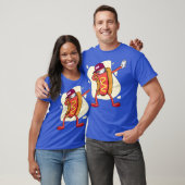 Dabbing Hot Dog Dab T-shirt (Unisex)