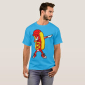 Dabbing Hot Dog Hip Hop Dab Dance Funny T-shirt (Voorkant volledig)