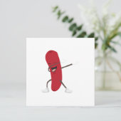 Dabbing Hotdog Funny - Gift Idea Kaart (Staand voorkant)
