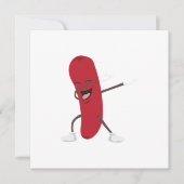 Dabbing Hotdog Funny - Gift Idea Kaart (Voorkant)