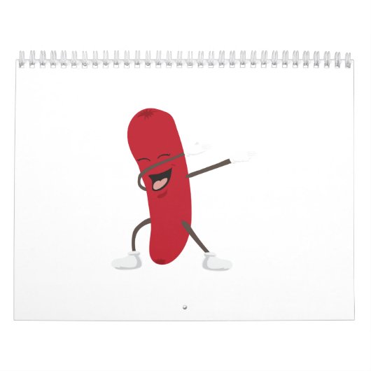 Dabbing Hotdog Funny - Gift Idea Kalender (Hoes)
