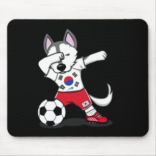 Dabbing Husky Zuid-Korea Voetbal Fans Koreaanse Vo Muismat