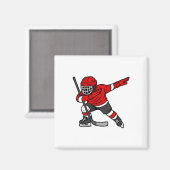 Dabbing Ice Hockey Player Sports Athlete Dab Dance Magneet (Voorkant / Achterkant)