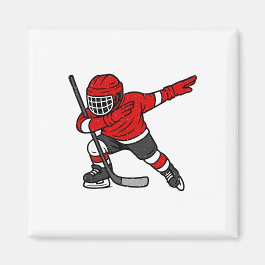 Dabbing Ice Hockey Player Sports Athlete Dab Dance Magneet (Voorkant)