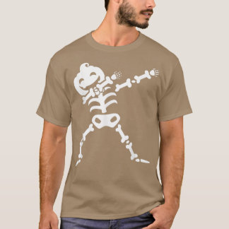 Dabbing Jack O Lantern Pumpkin Skeleton T-shirt