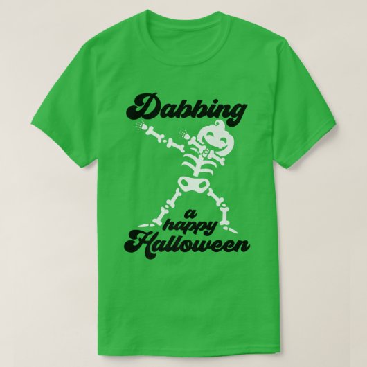 Dabbing Jack O Lantern Skeleton T-shirt (Design voorkant)