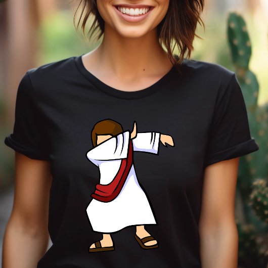 Dabbing Jesus Grappig Christelijk T-shirt