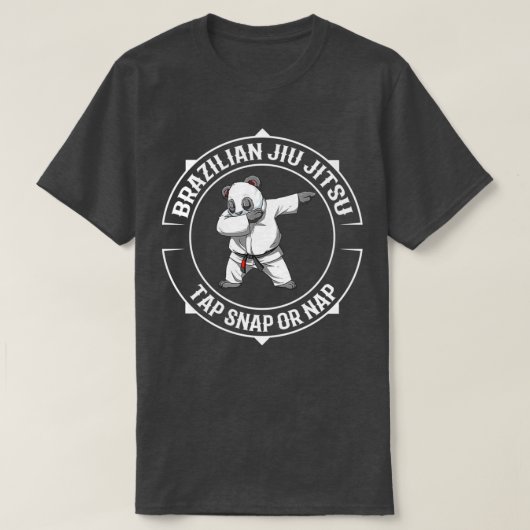 Dabbing Jiu Jitsu Panda BJJ en Submission 1 T-shirt (Design voorkant)