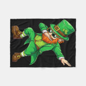 Dabbing Kabouter Grappige Cadeaus Mannen Kinderen Fleece Deken (Voorkant (Horizontaal))