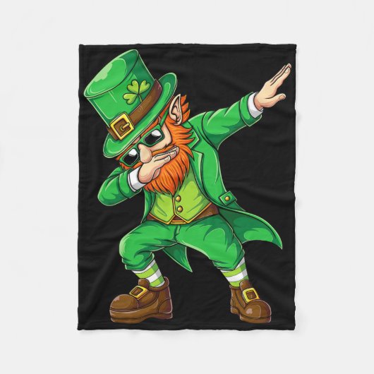 Dabbing Kabouter Grappige Cadeaus Mannen Kinderen Fleece Deken (Voorkant)