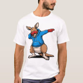 Dabbing Kangaroo Funny Cute Dab Dance T-shirt (Voorkant)