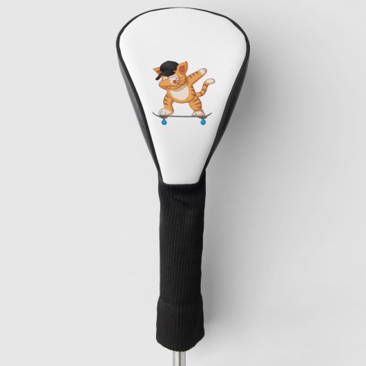 Dabbing kat Skater Gift Golfheadcover (Voorkant)