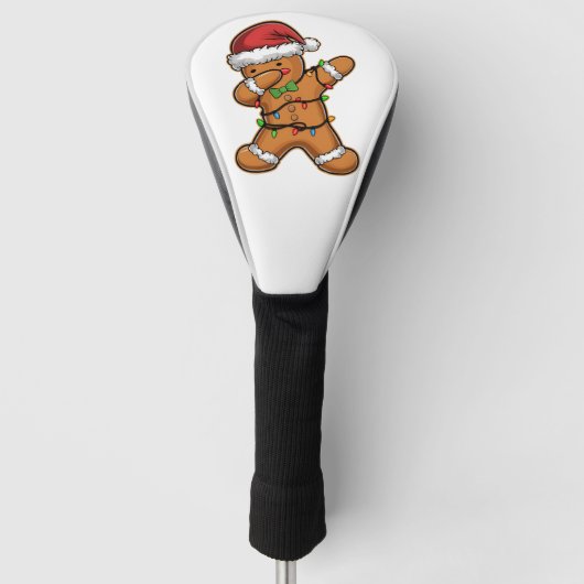Dabbing Kerstboom Licht Kerstmis Golfheadcover (Voorkant)