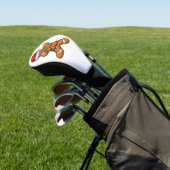 Dabbing Kerstboom Licht Kerstmis Golfheadcover (Insitu)