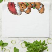 Dabbing Kerstboom Licht Kerstmis Theedoek (Gevouwen)