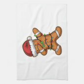 Dabbing Kerstboom Licht Kerstmis Theedoek (Verticaal)