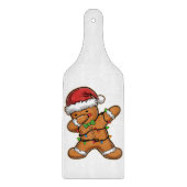 Dabbing Kerstbrood Boom Licht Kerstmis Snijplank (Voorkant)