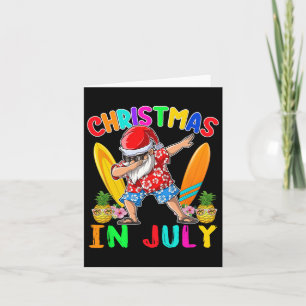 Dabbing Kerstman Christmas In July Jongens Mannen Kaart