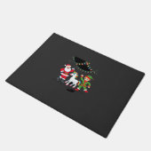 Dabbing Kerstman Elf Eenhoorn Kerst Kinderen Jonge Deurmat (Schuin)