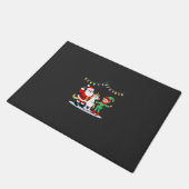 Dabbing Kerstman Elf Eenhoorn Kerst Kinderen Jonge Deurmat (Schuin)