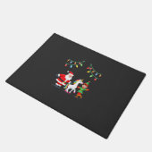 Dabbing Kerstman Elf Eenhoorn Kerst Kinderen Jonge Deurmat (Schuin)