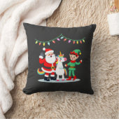 Dabbing Kerstman Elf Eenhoorn Kerst Kinderen Jonge Kussen (Deken)