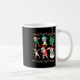 Dabbing Kerstman Elf Vrienden Grappige Kerst Jonge Koffiemok