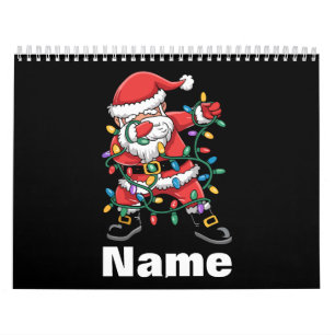 Dabbing Kerstman Grappig Gepersonaliseerd Kerstcad Kalender