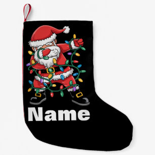 Dabbing Kerstman Grappig Gepersonaliseerd Kerstcad Kleine Kerstsok