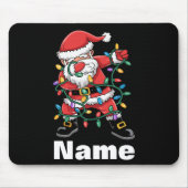 Dabbing Kerstman Grappig Gepersonaliseerd Kerstcad Muismat (Voorkant)