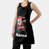 Dabbing Kerstman Grappig Gepersonaliseerd Kerstcad Schort (Insitu)