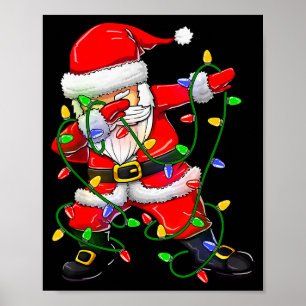 Dabbing Kerstman Grappige Kersttrui Dames 2024 Bo Poster