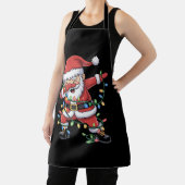 Dabbing Kerstman Grappige Kerstverlichting Schort (Insitu)