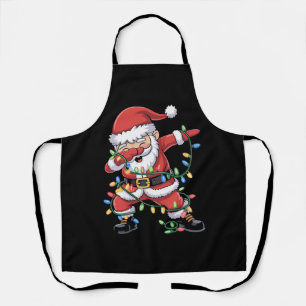 Dabbing Kerstman Grappige Kerstverlichting Schort
