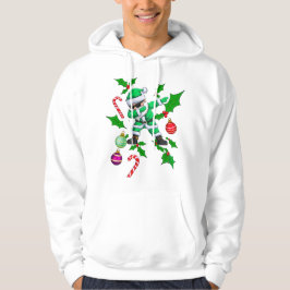 Dabbing Kerstman- Groen & Wit Kerstontwerp Hoodie