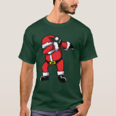 Dabbing Kerstman Kerstmis T-shirt (Voorkant)