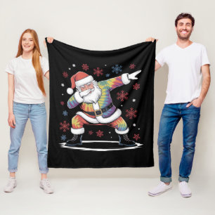 Dabbing Kerstman Kerstmis Verschrikkelijke Kersttr Fleece Deken