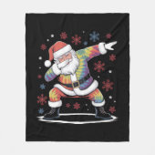 Dabbing Kerstman Kerstmis Verschrikkelijke Kersttr Fleece Deken (Voorkant)