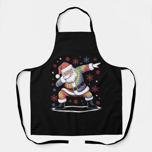 Dabbing Kerstman Kerstmis Verschrikkelijke Kersttr Schort (Voorkant)
