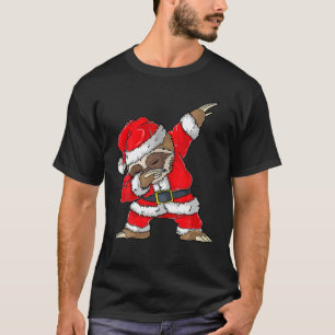 Dabbing Kerstman Luiaard Prettig Luiaard Kerstmis T-shirt