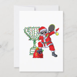 dabbing kerstman tennis kerstmis xmas cadeau manne kaart