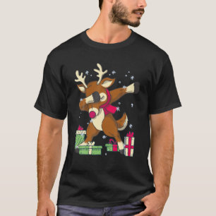 Dabbing kerstrendierster Rudolph Santas Helper T-shirt