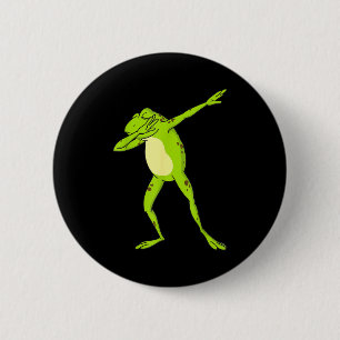 Dabbing Kikker Voor Kinderen-jongens & Meisjes Ronde Button 5,7 Cm