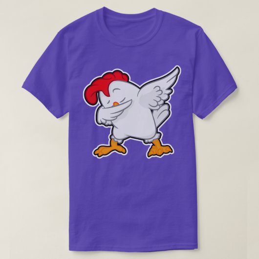 Dabbing kip dansen chick t-shirt (Design voorkant)