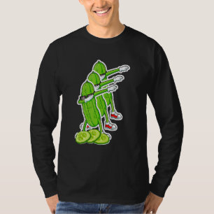 Dabbing Komkommer Augurk Dansen met Zonnebril T-shirt