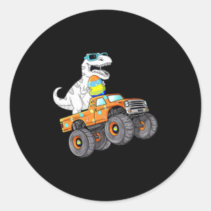 Dabbing konijn gelukkig pasen monstertruck liefheb ronde sticker