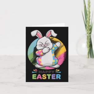 Dabbing Konijn Happy Paasdag Bunny Eggs Dab Boy Kaart