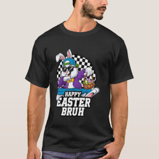 Dabbing Konijn Paas Bruh Meme Grappige Zegging Tie T-shirt