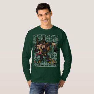 Dabbing Krampus Ugly KerstSweater T-shirt