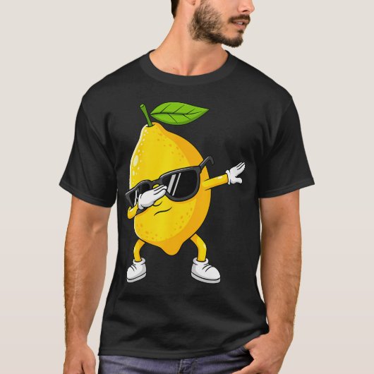 Dabbing Lemon Fruit With Sunglasses Lemon T-shirt (Voorkant)